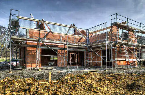 Baustelle Einfamilienhaus